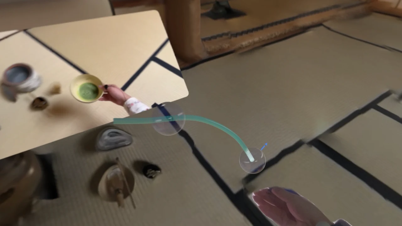 An experience from a first-person perspective
